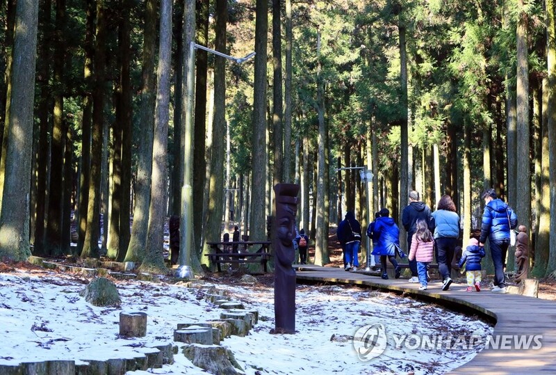 포근한 2월 마지막 휴일…유원지·명산에 나들이객 몰려