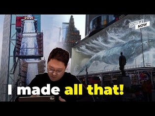 Who’s behind the waterfall media art that flooded Times Square? / D’Strict