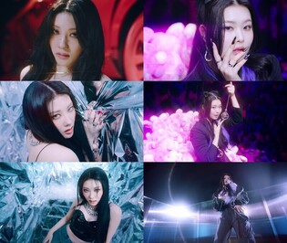 PURPLE KISS Swan·Chae-in's individual teaser images for 'memeM'