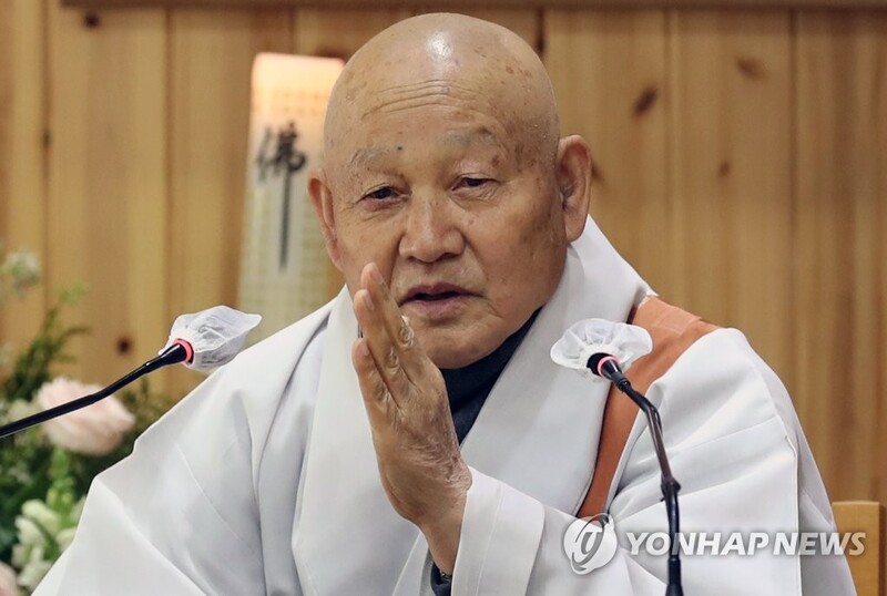 조계종 새 종정 성파스님 "말보다 실천"…백거이 일화로 일성
