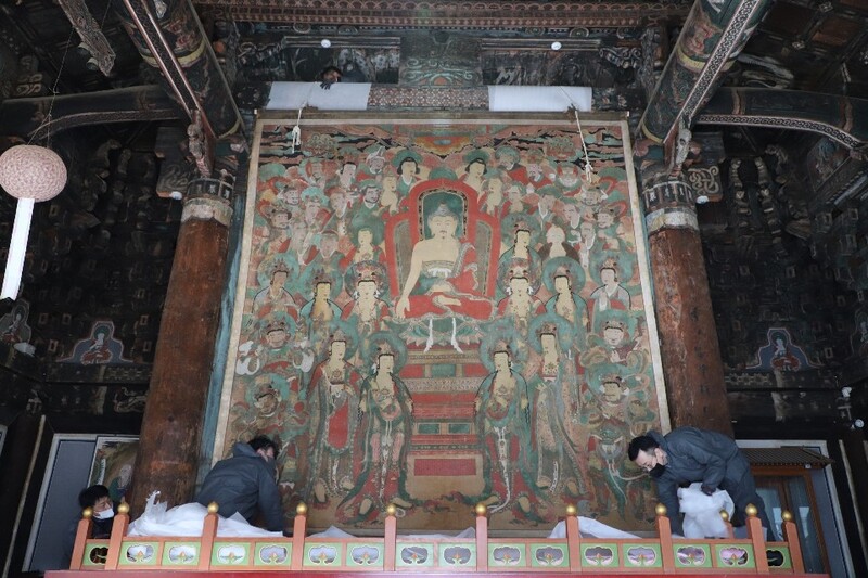 산불로 경주 이송했던 울진 불영사 문화재 제자리로