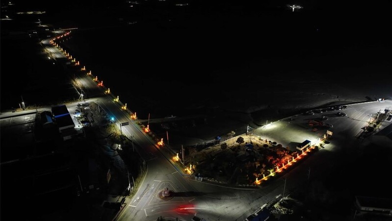 신안군, 하의도 해안산책로 700m에 경관조명 설치