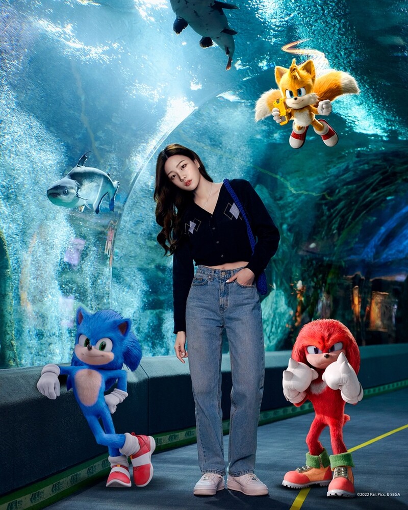 롯데홈쇼핑 가상모델 루시, 영화 '수퍼소닉 2' 홍보 나선다