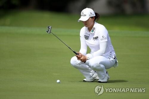 고진영, 언더파 행진 34라운드로 끝…셰브론 챔피언십 첫날 74타(종합)