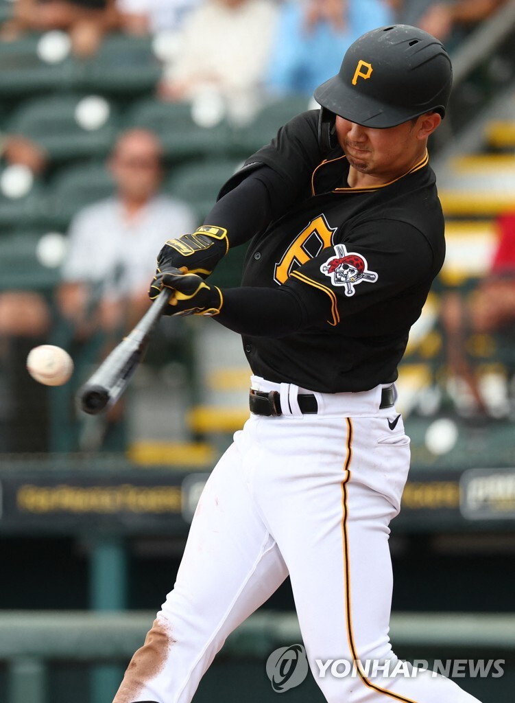 MLB 피츠버그 박효준, 토론토 기쿠치 상대로 안타