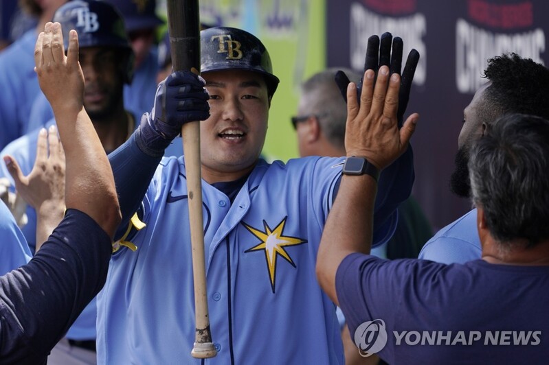 MLB 탬파베이 최지만, 마지막 시범경기서 안타…타율 0.111