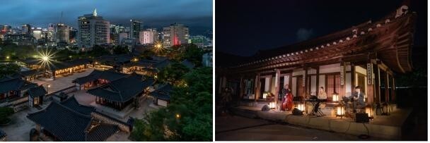 남산골한옥마을 야간 개방…"달빛 아래 꽃향기 취해보세요"