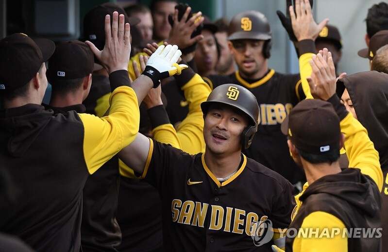 김하성 홈런 치고 외신에 농담도…"좋은 음식 먹었다"