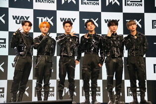 Rookie boy group TNX's media showcase for debut album 'WAY UP'