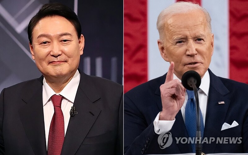 (3rd LD) Biden arrives in S. Korea for first summit with Yoon