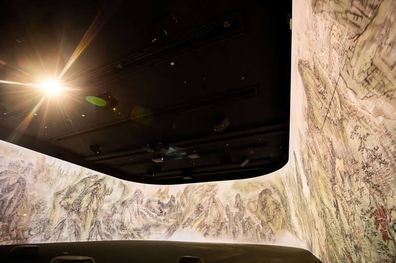 이인문 걸작 '강산무진도', 길이 60ｍ 디지털 화면에 펼쳐졌다