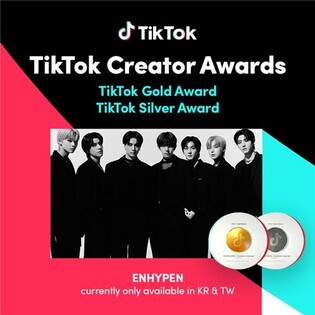 ENHYPEN wins TikTok 'Gold Award' by exceeding 11 million followers