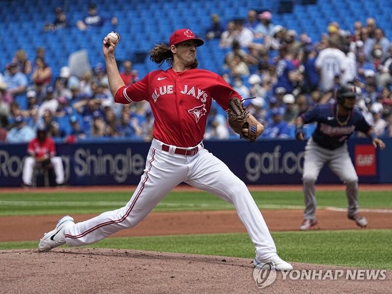 무너진 에이스 가우스먼…토론토 홈런 4개 치고도 패배