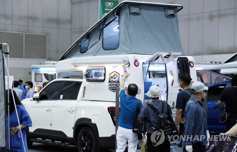 최신 레저용 자동차 한눈에…2022 캠핑카쇼 9일 벡스코서 개막