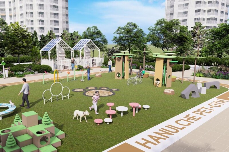 [게시판] 코오롱글로벌, 반려동물에 특화된 조경 '하늘채 펫짐' 개발