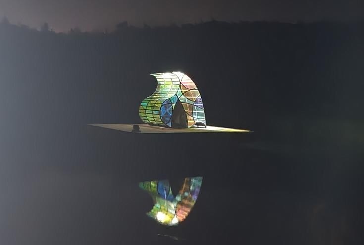 신안 '순례자의 섬' 6번 예배당…물 위의 유리집