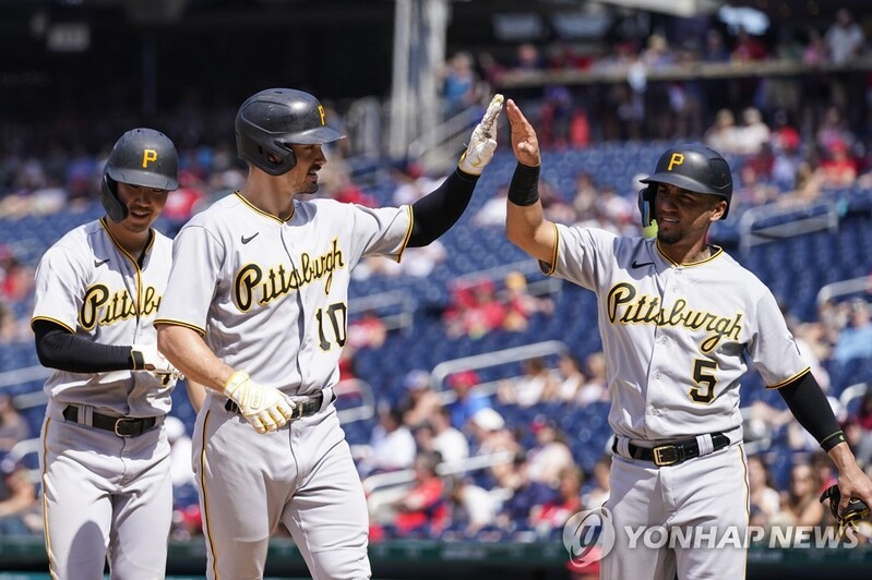 박효준 2루타 포함 1안타 1볼넷…피츠버그 5연패 탈출