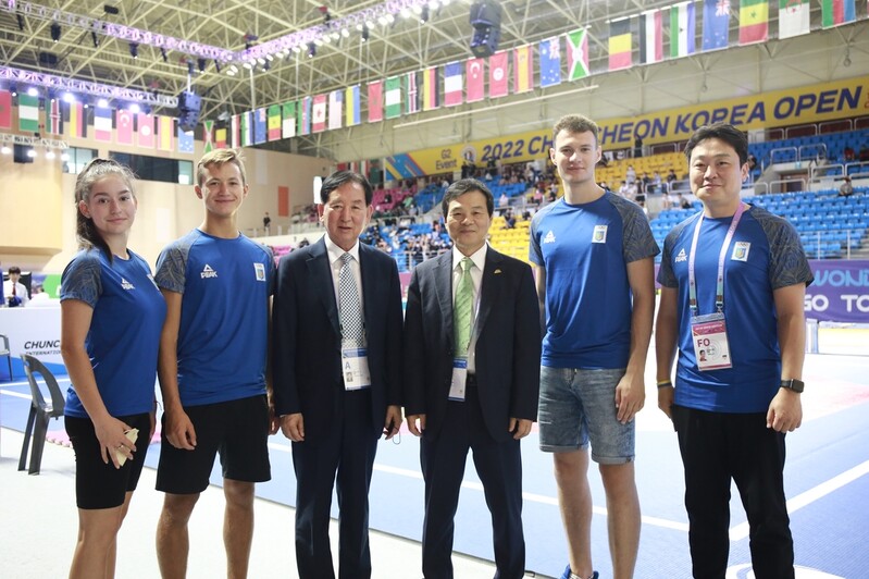 "전쟁 속 태권도대회 초청·환대 감사…평화 소중함 생각해주길"