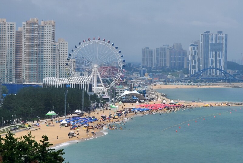 '노 마스크' 3년 만이야…동해안 해수욕장 개장 첫 주말 활기