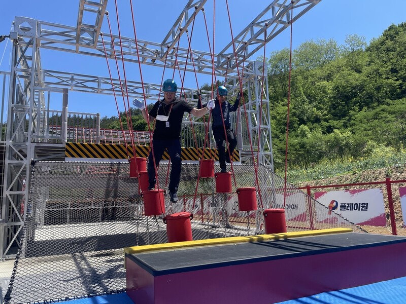 '짜릿한 즐거움' 무주태권도원에 태권도 체험시설 개장