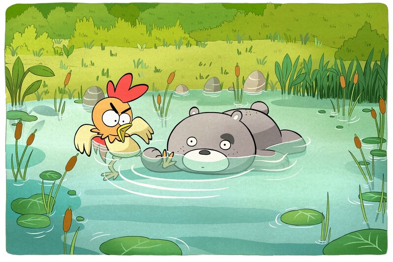 춘천 배경 애니 '구르곰과 구르닭' 제작…10월 방송 예정