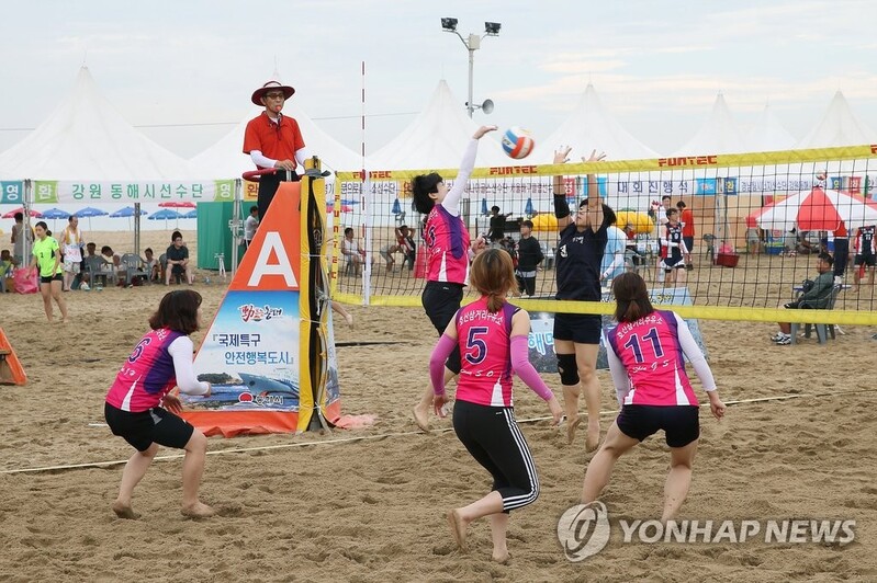 동해 망상해변, 힙합 경연·스포츠 대회 열기 '후끈'