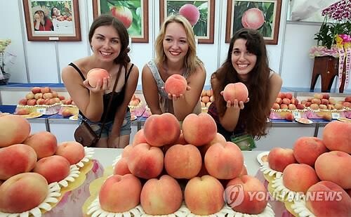 세종시 조치원복숭아축제 3년 만에 대면 행사로 열려