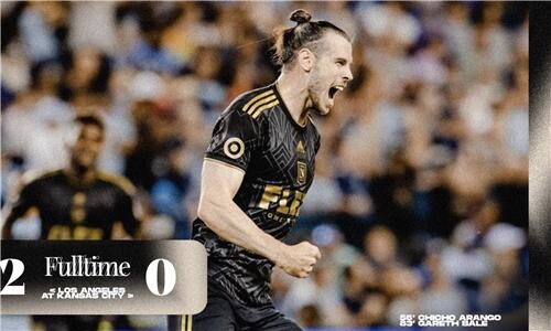 레알 마드리드 떠나 LAFC 입단한 베일, 미국 무대 '데뷔골'