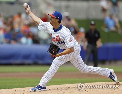 디그롬, MLB 복귀 앞두고 4번째 재활 등판서 4이닝 4실점
