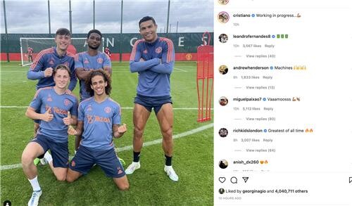 '낙동강 오리알' 호날두, 맨유 복귀…오늘 밤 바예카노전 출전