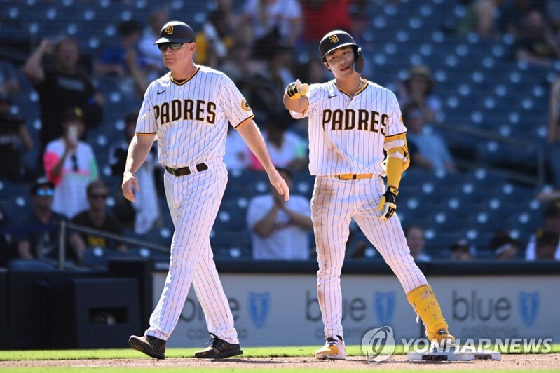 홈런만 쳤으면 사이클링히트…김하성, MLB 첫 4안타 폭발(종합)