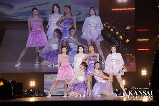 Oh My Girl wears hanbok as they perform in Japan's largest fashion show