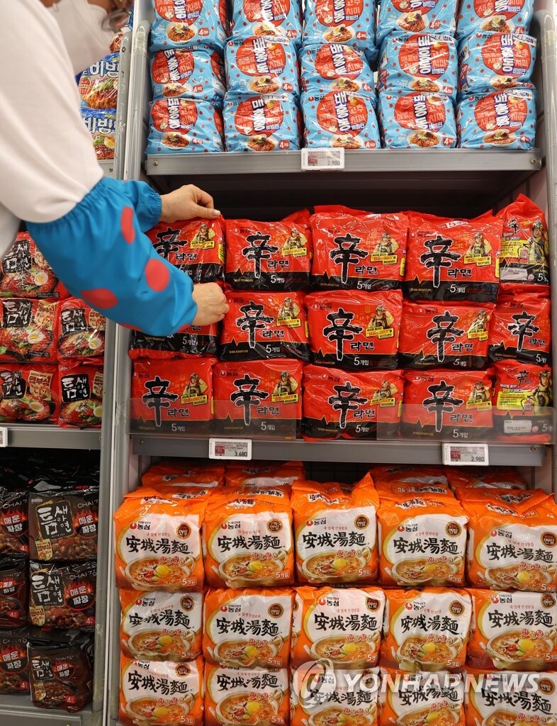 Exports of Korean instant noodles hit fresh all-time high in H1