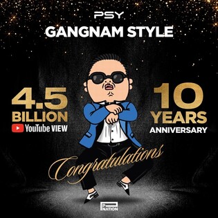 Psy’s ‘Gangnam Style’ MV to surpass 4.5 billion views.. ‘That That’ 300 million