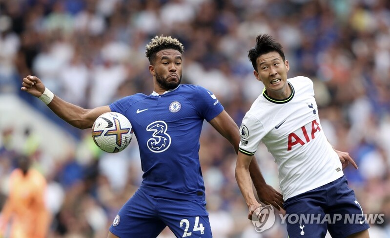 '유효슈팅 1개' 손흥민, 첼시전 낮은 평점…"제임스에 꽁꽁"