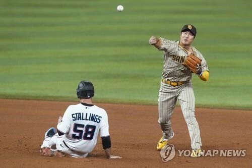 김하성, 마이애미전 4타수 무안타…연속 안타 기록 중단