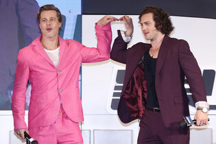 [Moment to Focus] Brad Pitt, Aaron Taylor-Johnson promote film