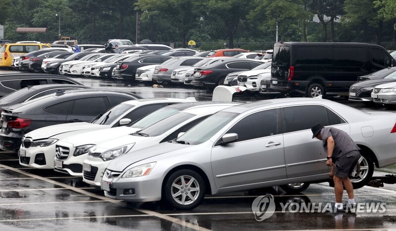 금소연 "폭우 침수차 불법 거래 유의해야"