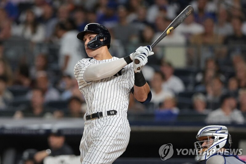9경기 침묵하고 2경기 연속포…양키스 저지 시즌 48호 홈런