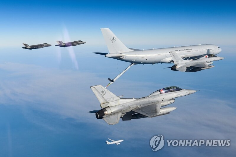 S. Korean, Australian Air Forces stage 'friendship flights' ahead of major air exercise