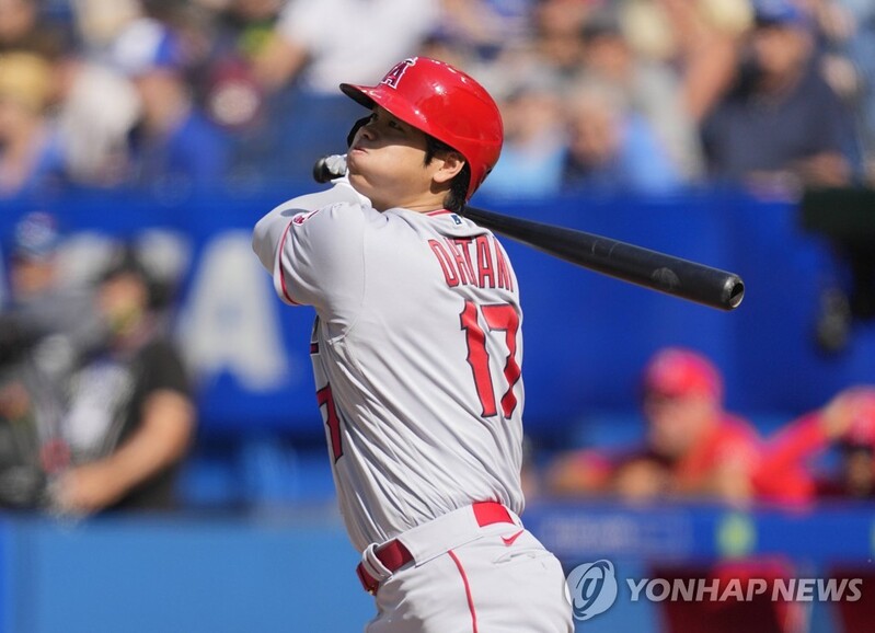 야구천재 오타니, 토론토전서 28호 홈런-4출루 폭발