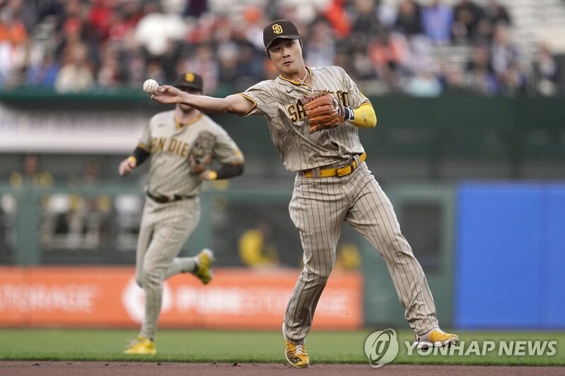 김하성, 베이스볼아메리카 선정 'NL 유격수 수비' 3위 밖으로