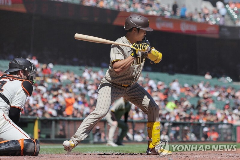 김하성, 3경기 연속 안타에 사구로 '멀티 출루' 2득점