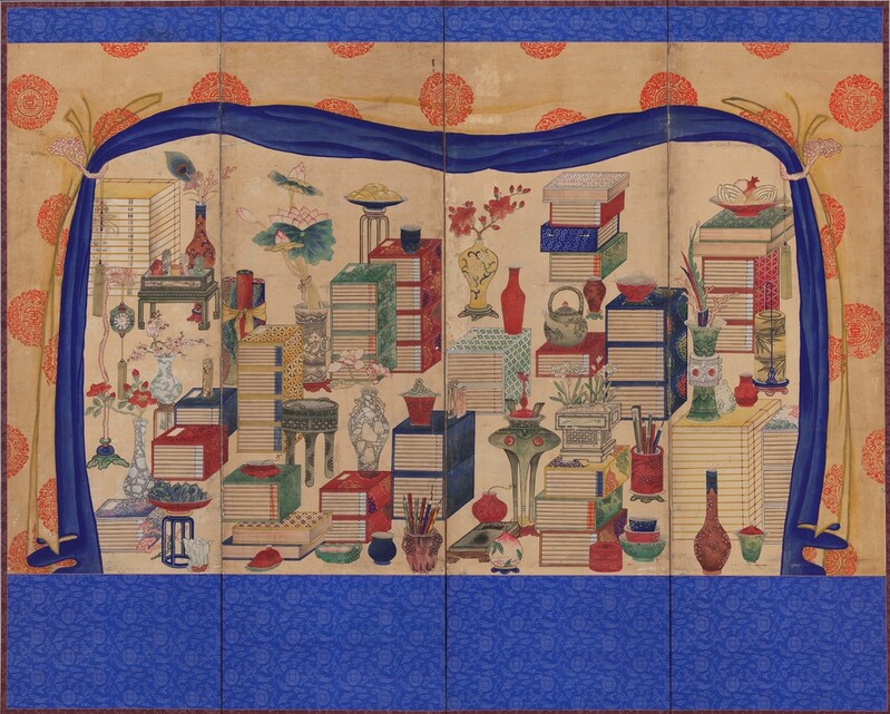 조선시대 왕과 왕세자 주변에 왜 '문방도 병풍'을 놓았을까