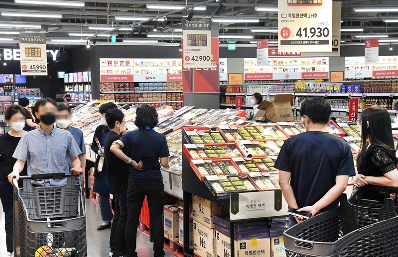 홈플러스 "추석선물 온라인에선 정육 등 고가 신선식품 인기"