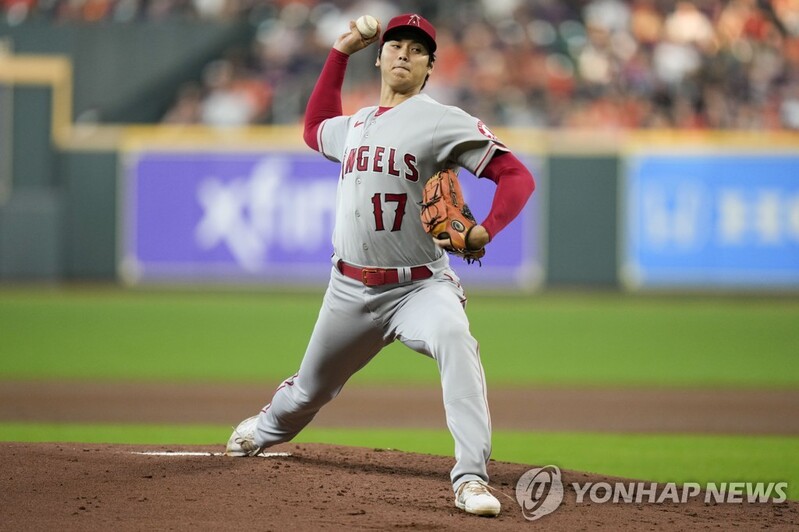 오타니 163㎞ 직구에 트라우트는 6경기 연속 홈런…구단 신기록