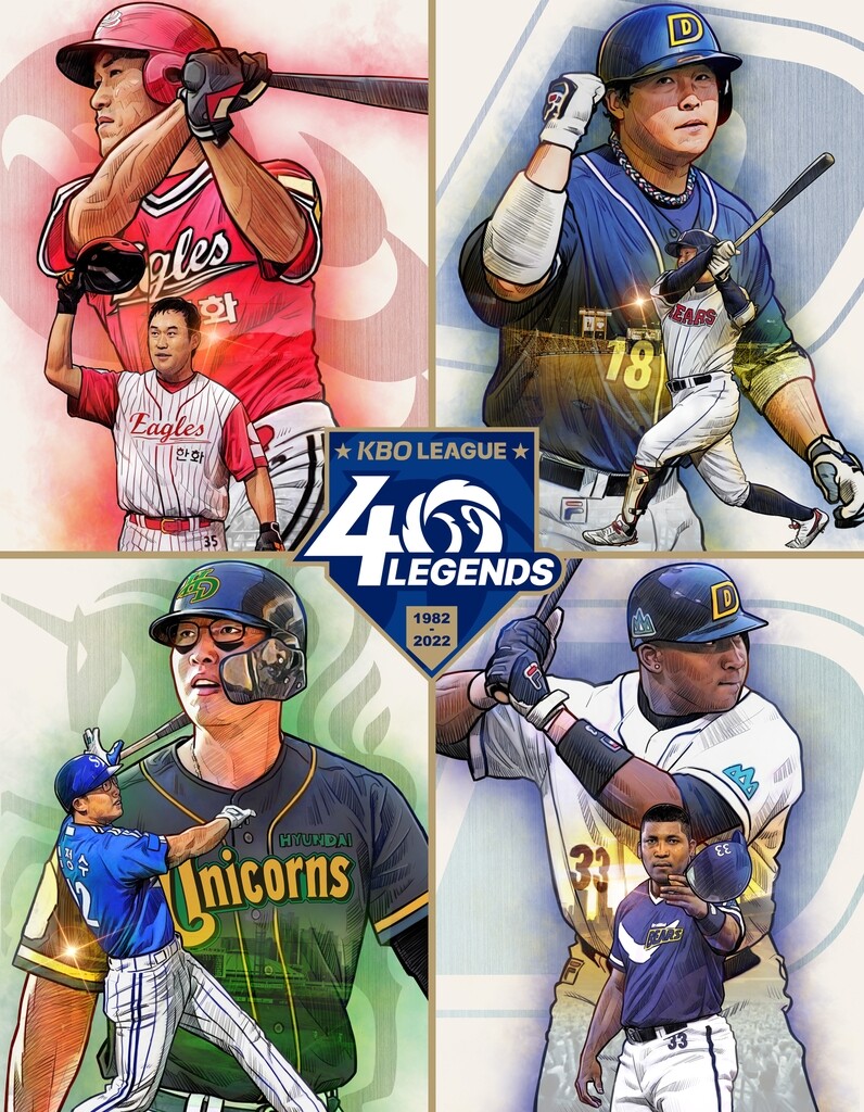 Right-handed sluggers added to KBO's 40th anniversary team