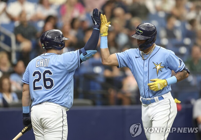 최지만, 3경기 연속 무안타 침묵…팀은 5-3 승리로 WC 2위 유지