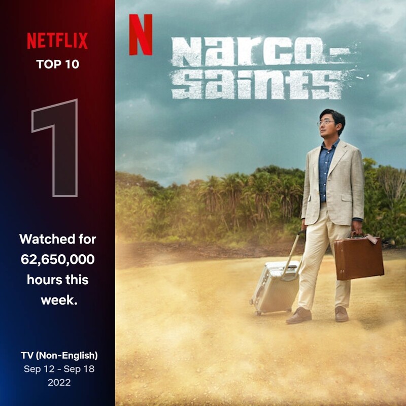 'Narco-Saints' tops weekly viewership chart for non-English series on Netflix