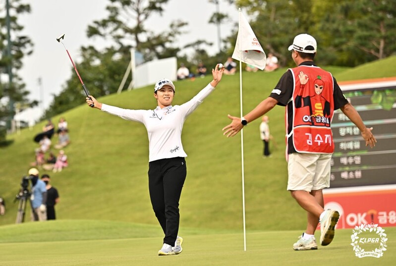 KLPGA 시즌 첫 우승 김수지, 세계랭킹 47위 '10계단↑'